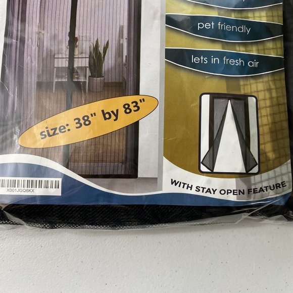 AUGO Magnetic Screen Door - Self Sealing, Heavy Duty, Hands Free Mesh Partition - Picture 3 of 4